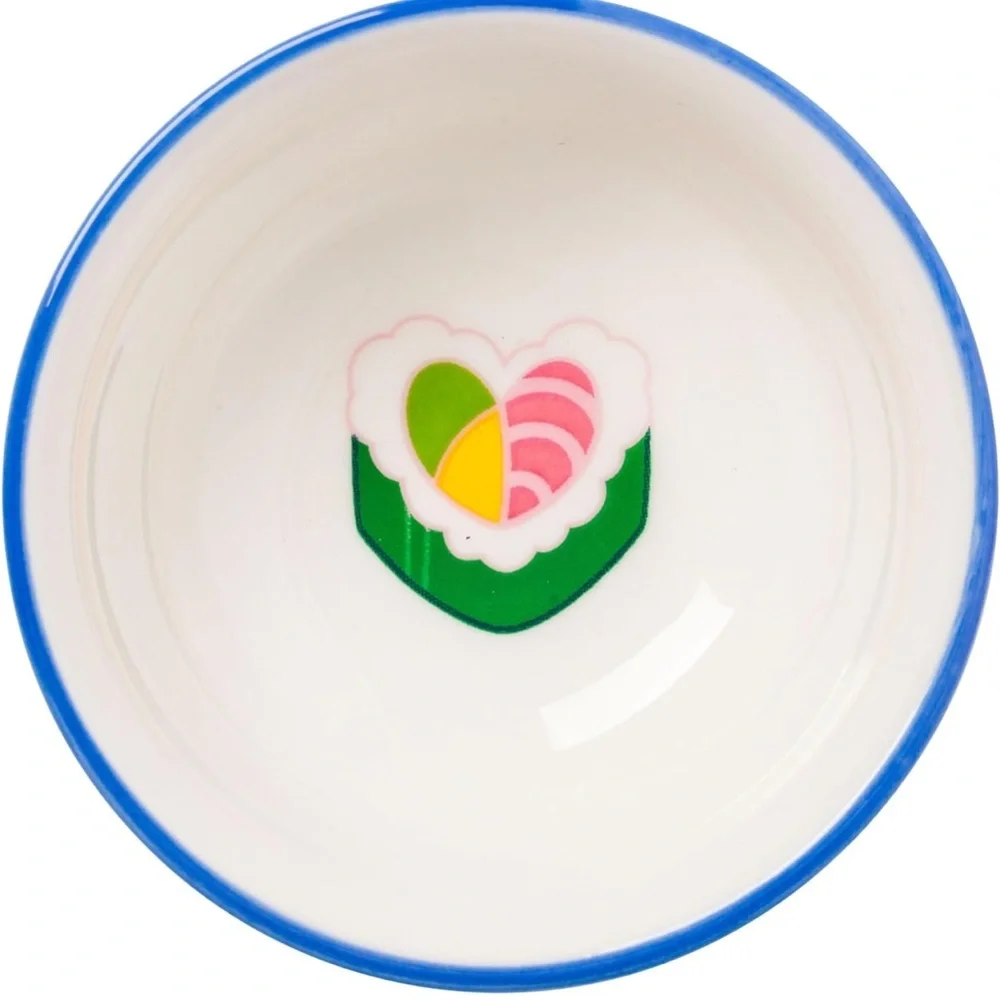 Care Bears Ceramic Sushi Plate Set with Rainbow Design